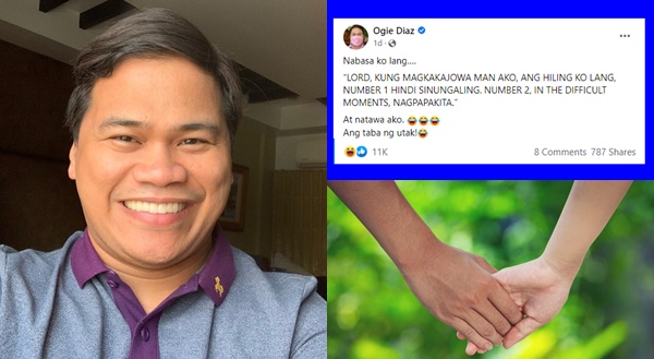 Ogie Diaz, na-bash dahil sa ibinahaging hugot sa 'jowa': 'Pati nananahimik kong ilong, inokray nila'