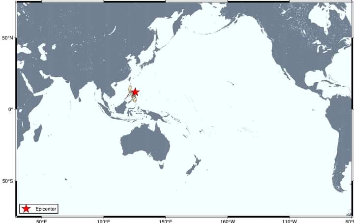 Tsunami warning, itinala ng Phivolcs matapos ang magnitude 6.6 na lindol sa Catanduanes