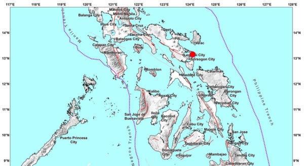 Albay, niyanig ng magnitude 4.0 na lindol