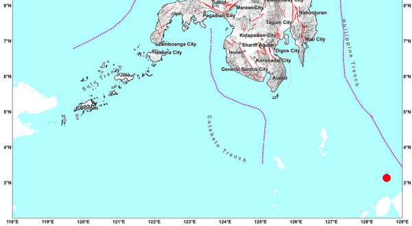 Davao Occidental, niyanig ng magnitude 4.8 na lindol