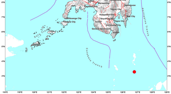 Davao Occidental, niyanig ng magnitude 4.1 na lindol
